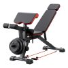 Weight Bench, 800lbs Adjustable Weight Bench Press for Full Body Workout, Exercise Sit up Bench for Home Gym Strength Training, Flat Bench with with