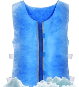 Cooling Vest for Men & Women - Water Activated Cooling Vest for Extreme Heat, Reusable PVA Safety Construction Work Vest for Outdoor Sports, Running