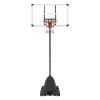 Basketball Hoop, 7.6-10 ft Adjustable Height Portable Backboard System, 54 inch Basketball Hoop & Goal, Kids & Adults Basketball Set with Wheels, Sta