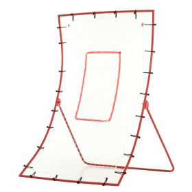 Pitch Back 5 Angles Adjustable Rebounder Net Goal Pitching and Throwing Practice Partner, Baseball/Soccer/Football/Basketball/Volleyball Daily Traini