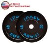 Olympic Weight Plates, Rubber Bumper Plates, 2 Inch Steel Insert 45lb Bundle Options Available for Home Gym Strength Training, Weightlifting, Weight