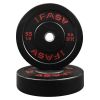 Olympic Weight Plates, Rubber Bumper Plates, 2 Inch Steel Insert 55lb Bundle Options Available for Home Gym Strength Training, Weightlifting, Weight
