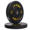 Olympic Weight Plates, Rubber Bumper Plates, 2 Inch Steel Insert 35lb Bundle Options Available for Home Gym Strength Training, Weightlifting, Weight