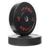 Olympic Weight Plates, Rubber Bumper Plates, 2 Inch Steel Insert 55lb Bundle Options Available for Home Gym Strength Training, Weightlifting, Weight