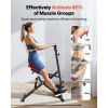 Squat Machine, Deep Squat Rowing Machine for Home, Easy Setup & Foldable Exercise Equipment, Glute Trainer Machine with 12-Gear Adjustable Resistance