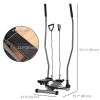 Twist Stair Stepper Exercise Machine with Rocking Handlebars, Cardio Climber Exercise Equipment with Hydraulic Resistance, LCD Display for Home Worko