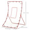 Pitch Back 5 Angles Adjustable Rebounder Net Goal Pitching and Throwing Practice Partner, Baseball/Soccer/Football/Basketball/Volleyball Daily Traini