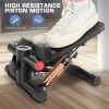 Upgraded Hydraulic Silent Stepper for Home Use with LCD Display Adjustable Resistance Double Resistance Bands 330lbs Capacity Foldable Storage Leg Ex