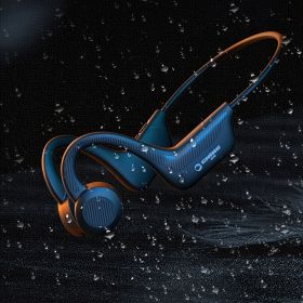 Wireless Ture Bone Conduction Headphones; Sports Headset; Sweat & Water Proof Quiet Comfortable Open Ear For Cycling & Workouts; TF Card Mode Switch (Color: Black)