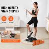 Stair Stepper, Mini Stepper for Exercise at Home, Hydraulic Fitness Twist Stepper with Resistance Bands, Full Body Workout Cardio Equipment, Stair Cl