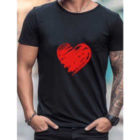 Celebrate in Style with This 100% Cotton Men's Valentine's Day Tee (Style: 104)